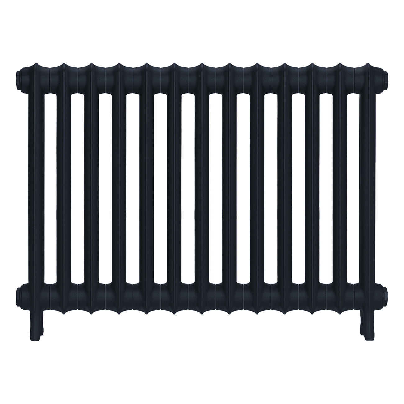 Emmeline I - Midnight Ink Cast Iron Column Radiator H607mm x W895mm 1 Column - Wall Hung