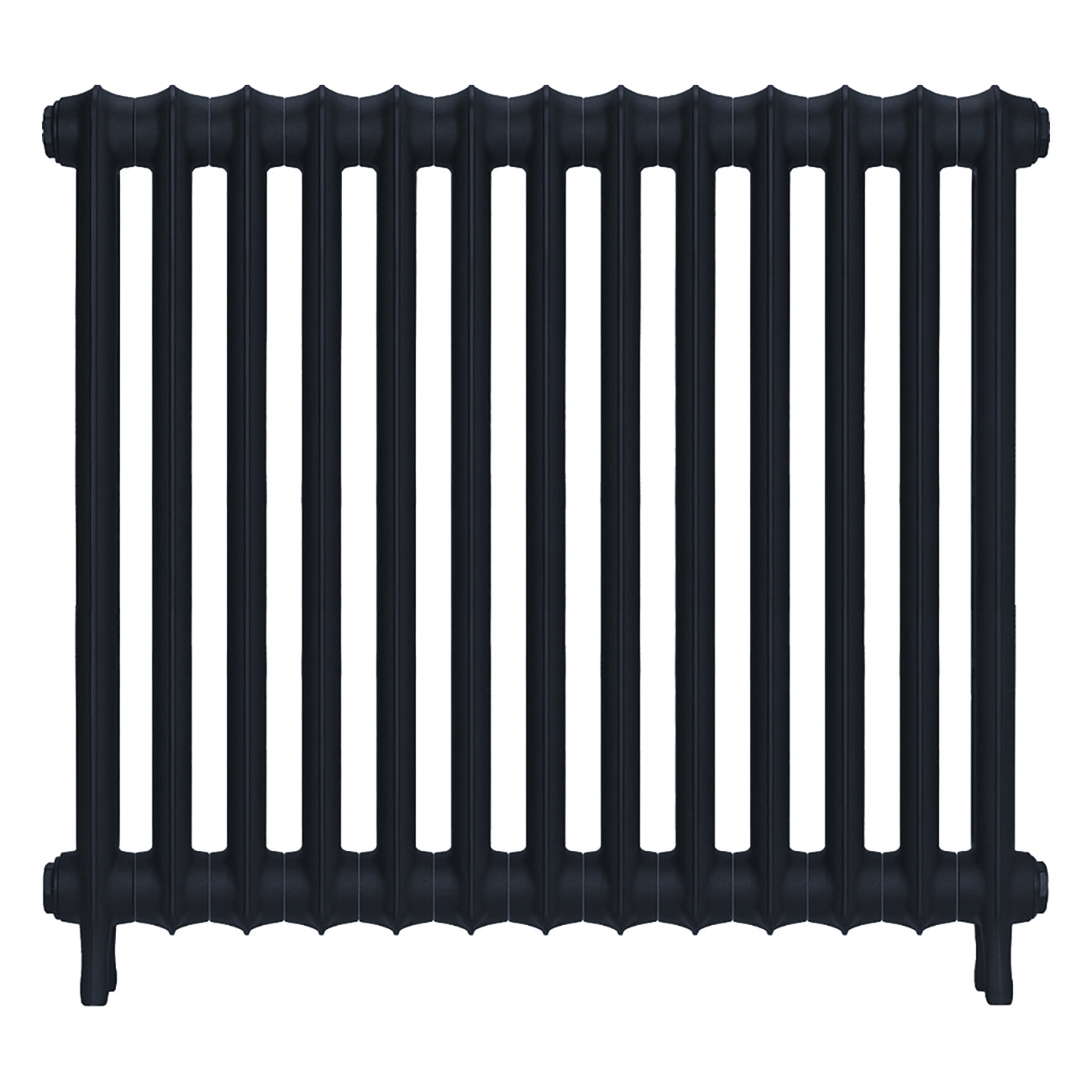Emmeline I - Midnight Ink Cast Iron Column Radiator H807mm x W895mm 1 Column - Wall Hung