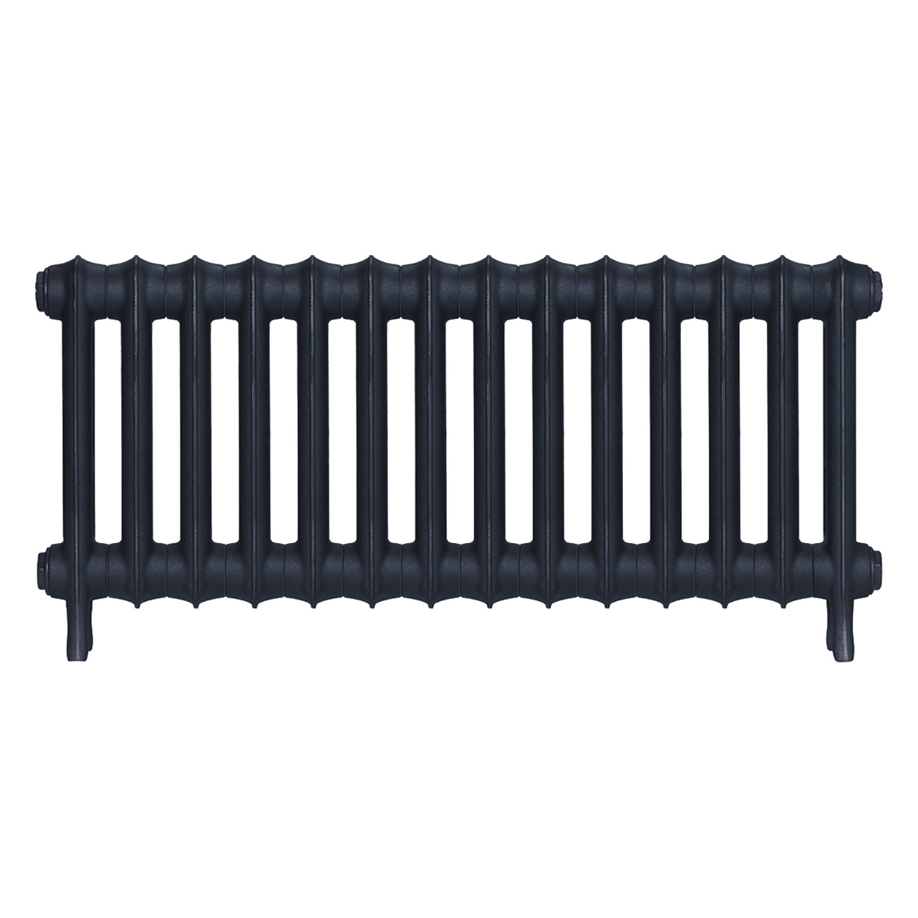 Emmeline I - Midnight Ink Cast Iron Column Radiator H407mm x W961mm 1 Column - Wall Hung