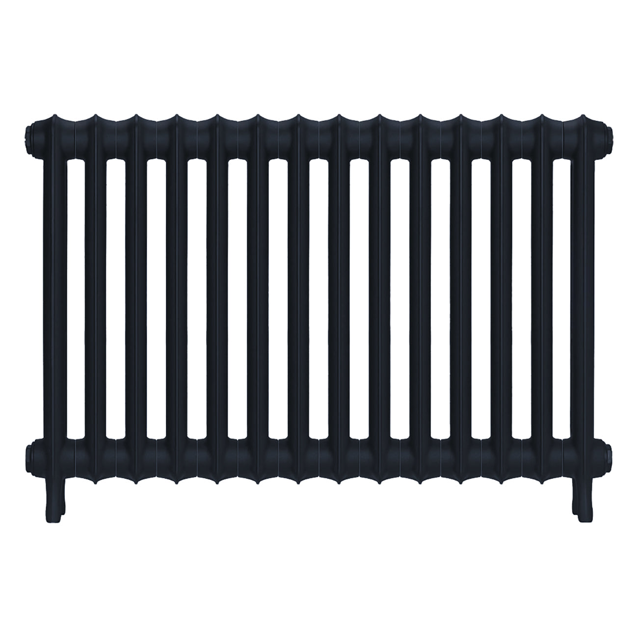 Emmeline I - Midnight Ink Cast Iron Column Radiator H607mm x W961mm 1 Column - Wall Hung