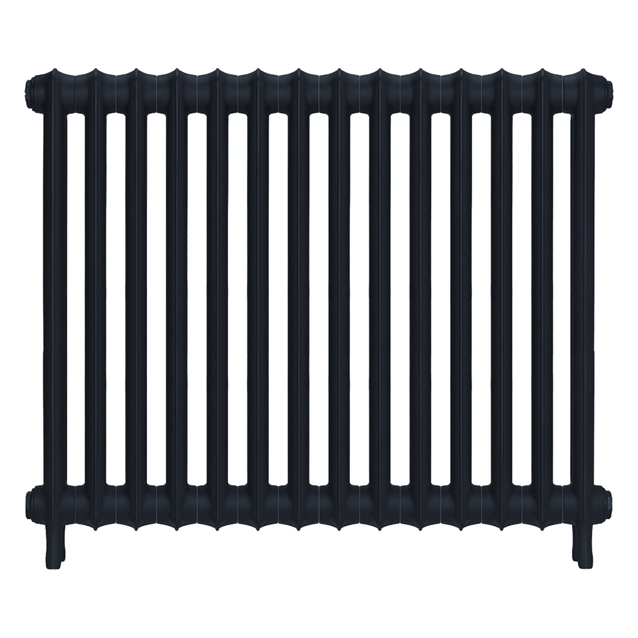 Emmeline I - Midnight Ink Cast Iron Column Radiator H807mm x W961mm 1 Column - Wall Hung