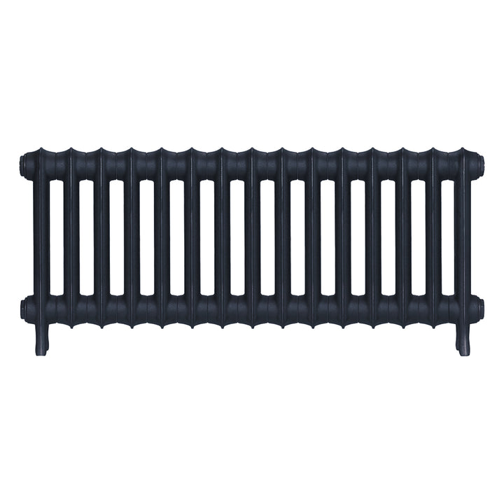 Emmeline I - Midnight Ink Cast Iron Column Radiator H407mm x W1028mm 1 Column - Wall Hung