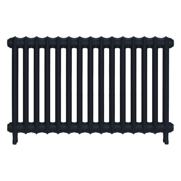 Emmeline I - Midnight Ink Cast Iron Column Radiator H607mm x W1028mm 1 Column - Wall Hung