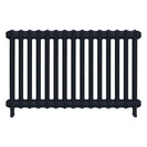 Emmeline I - Midnight Ink Cast Iron Column Radiator H607mm x W1028mm 1 Column - Wall Hung