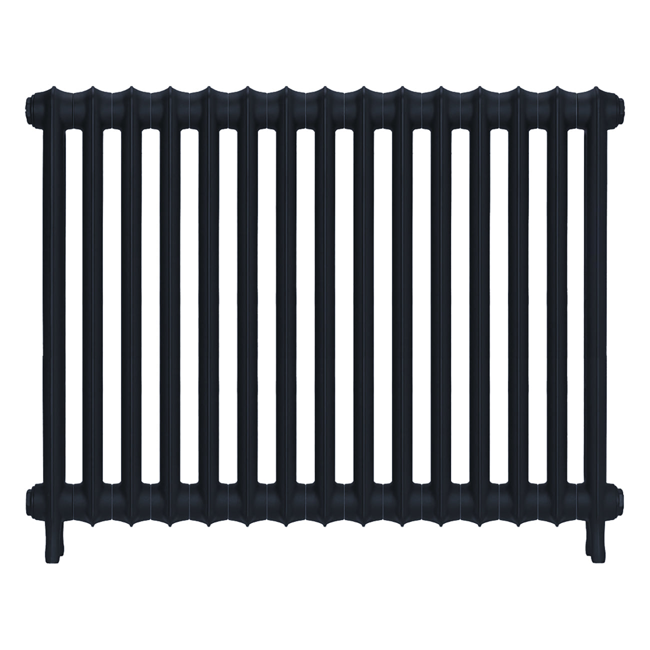 Emmeline I - Midnight Ink Cast Iron Column Radiator H807mm x W1028mm 1 Column - Wall Hung