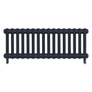 Emmeline I - Midnight Ink Cast Iron Column Radiator H407mm x W1094mm 1 Column - Wall Hung