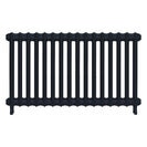 Emmeline I - Midnight Ink Cast Iron Column Radiator H607mm x W1094mm 1 Column - Wall Hung