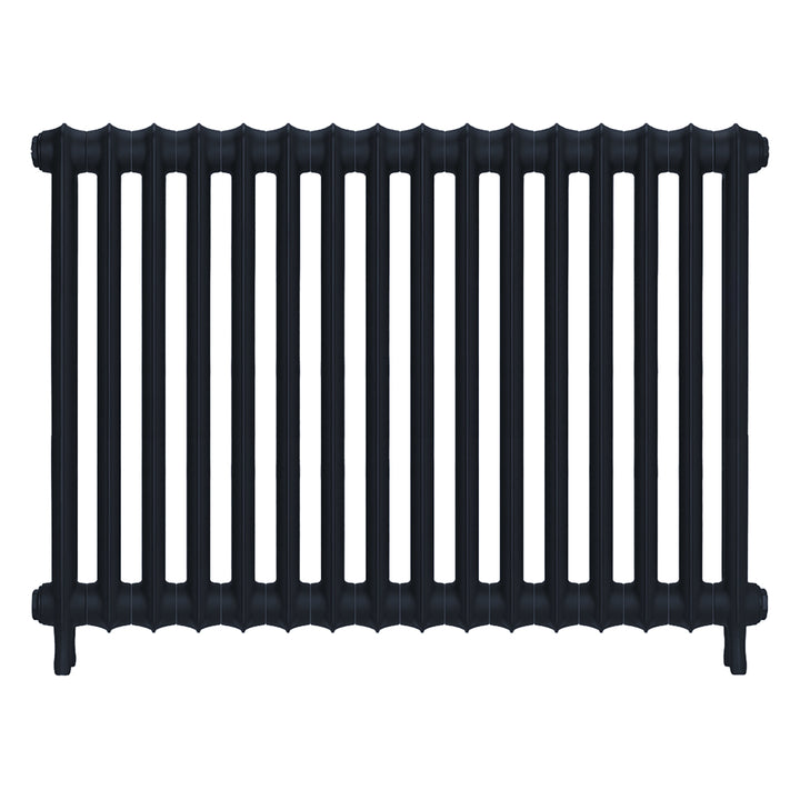Emmeline I - Midnight Ink Cast Iron Column Radiator H807mm x W1094mm 1 Column - Wall Hung
