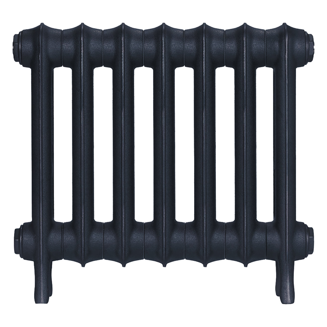 Emmeline I - Midnight Ink Cast Iron Column Radiator H407mm x W496mm 1 Column - Wall Hung