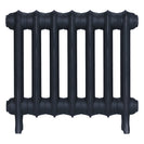 Emmeline I - Midnight Ink Cast Iron Column Radiator H407mm x W496mm 1 Column - Wall Hung