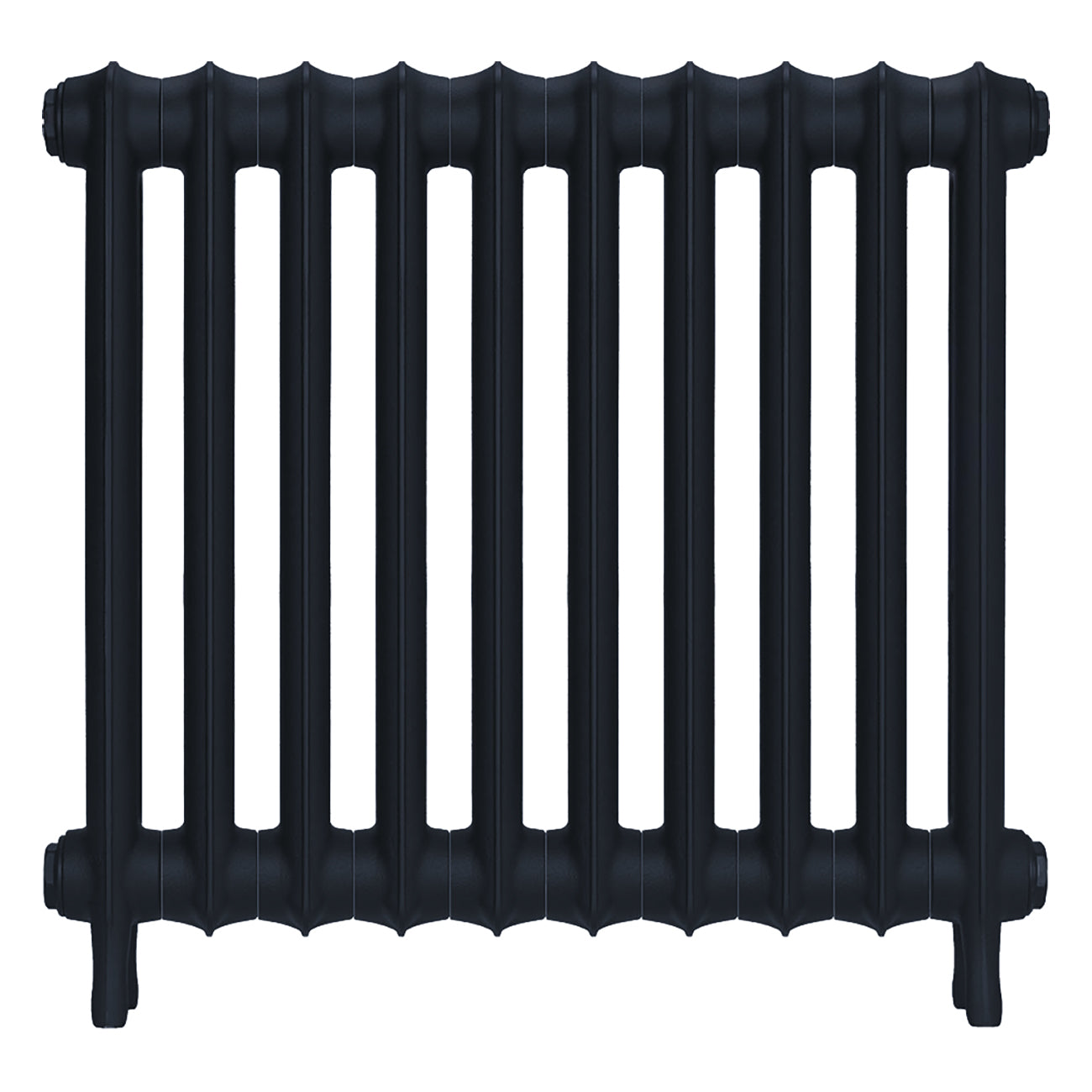 Emmeline II - Midnight Ink Cast Iron Column Radiator H613mm x W695mm 2 Column - Wall Hung