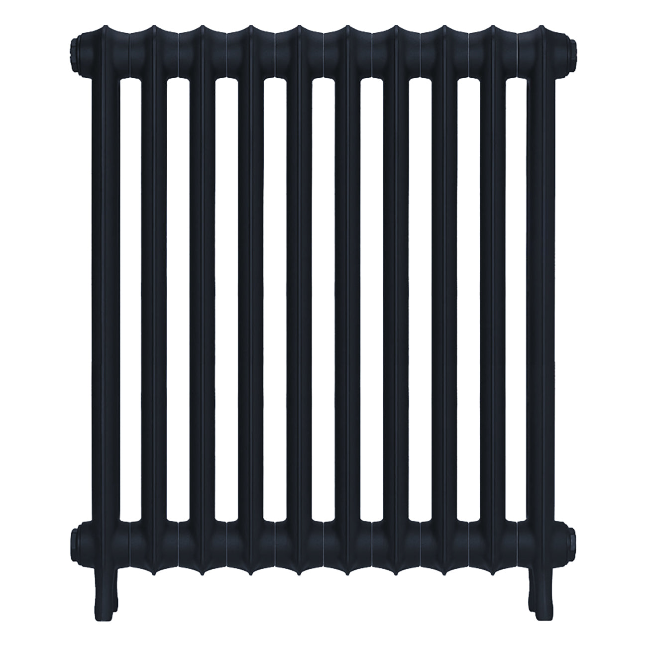 Emmeline II - Midnight Ink Cast Iron Column Radiator H813mm x W695mm 2 Column - Wall Hung