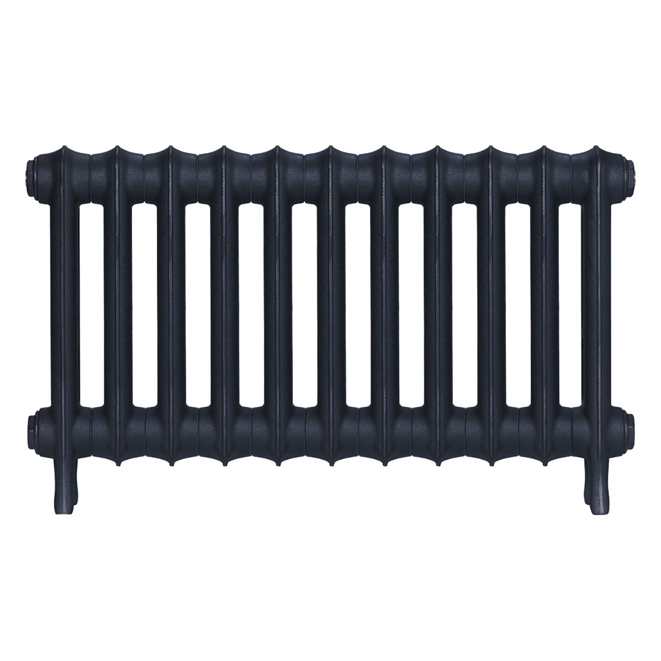 Emmeline II - Midnight Ink Cast Iron Column Radiator H413mm x W762mm 2 Column - Wall Hung