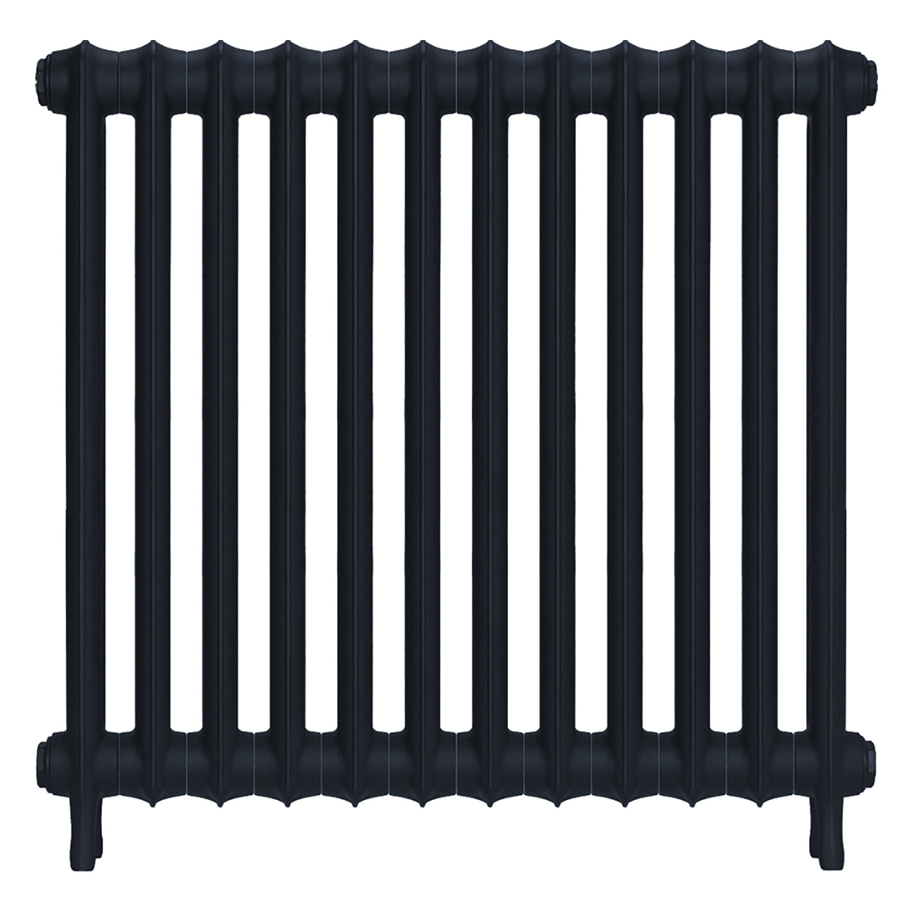 Emmeline II - Midnight Ink Cast Iron Column Radiator H813mm x W828mm 2 Column - Wall Hung