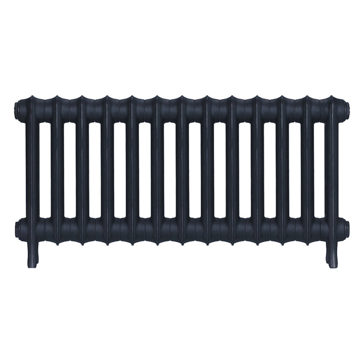 Emmeline II - Midnight Ink Cast Iron Column Radiator H413mm x W895mm 2 Column - Wall Hung