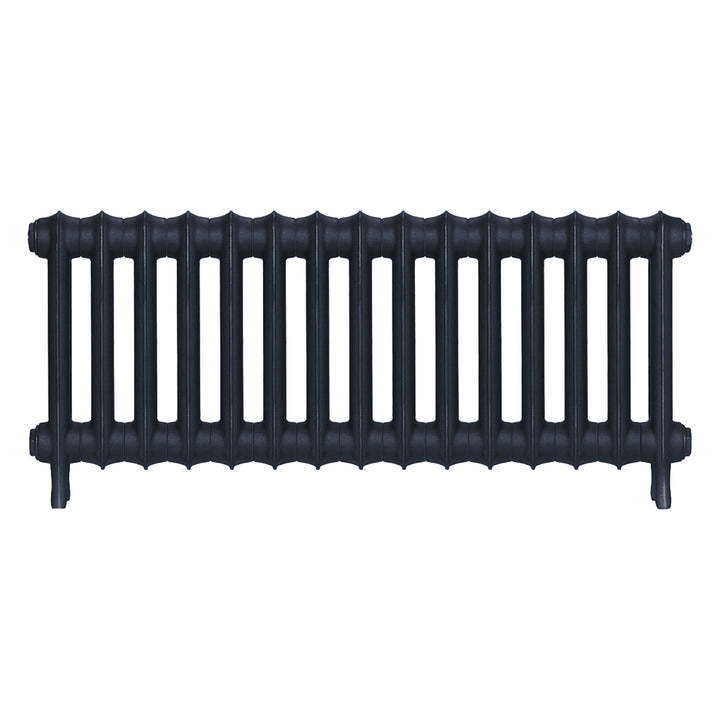 Emmeline II - Midnight Ink Cast Iron Column Radiator H413mm x W1028mm 2 Column - Wall Hung