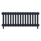 Emmeline II - Midnight Ink Cast Iron Column Radiator H413mm x W1028mm 2 Column - Wall Hung
