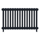 Emmeline II - Midnight Ink Cast Iron Column Radiator H613mm x W1028mm 2 Column - Wall Hung