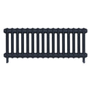 Emmeline II - Midnight Ink Cast Iron Column Radiator H413mm x W1094mm 2 Column - Wall Hung