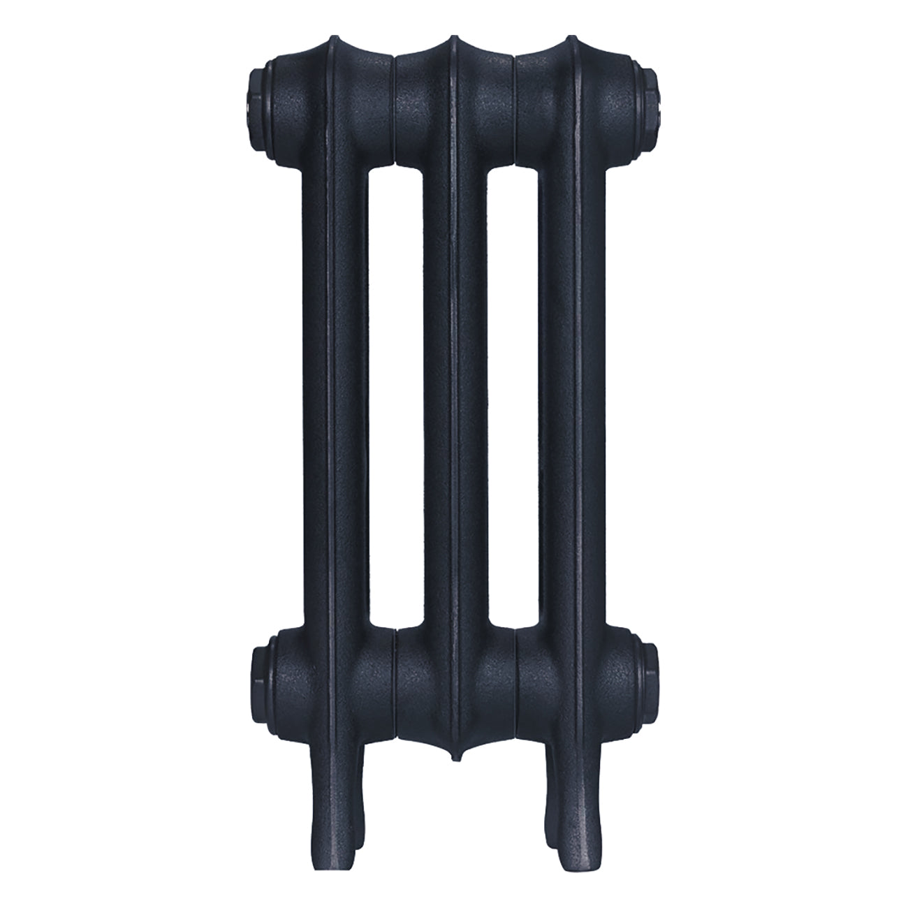 Emmeline II - Midnight Ink Cast Iron Column Radiator H413mm x W230mm 2 Column - Wall Hung
