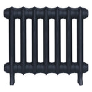 Emmeline II - Midnight Ink Cast Iron Column Radiator H413mm x W496mm 2 Column - Wall Hung