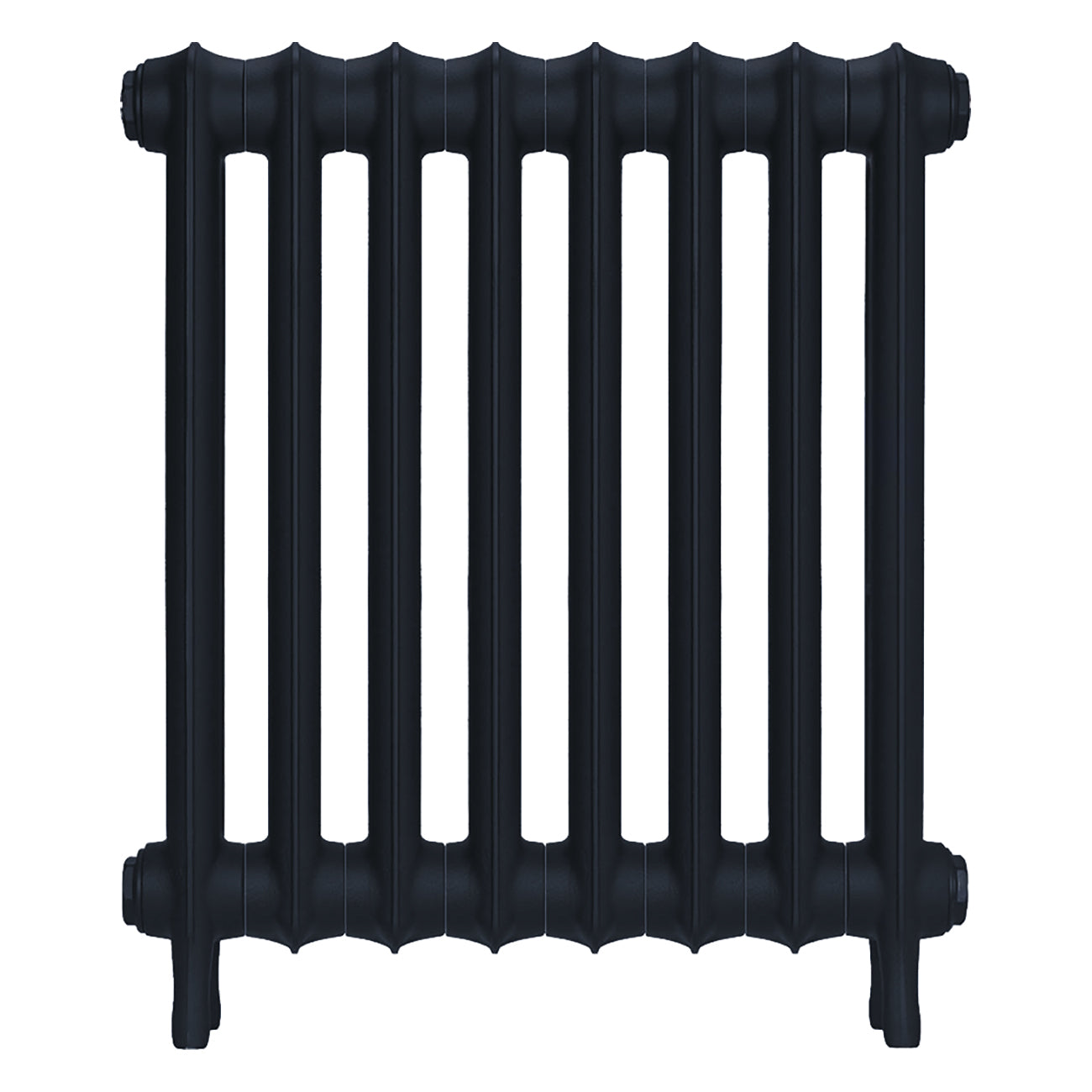 Emmeline II - Midnight Ink Cast Iron Column Radiator H613mm x W562mm 2 Column - Wall Hung