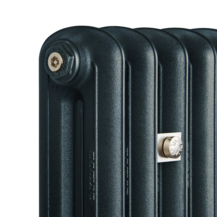 Emmeline II - Midnight Ink Cast Iron Column Radiator H413mm x W363mm 2 Column - Wall Hung