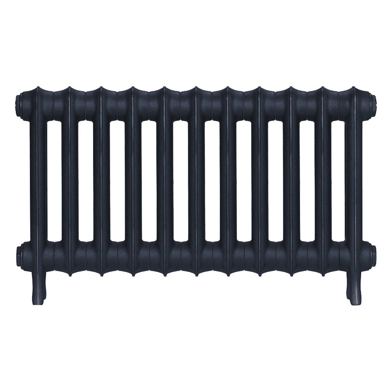 Emmeline III - Midnight Ink Cast Iron Column Radiator H416mm x W762mm 3 Column - Wall Hung