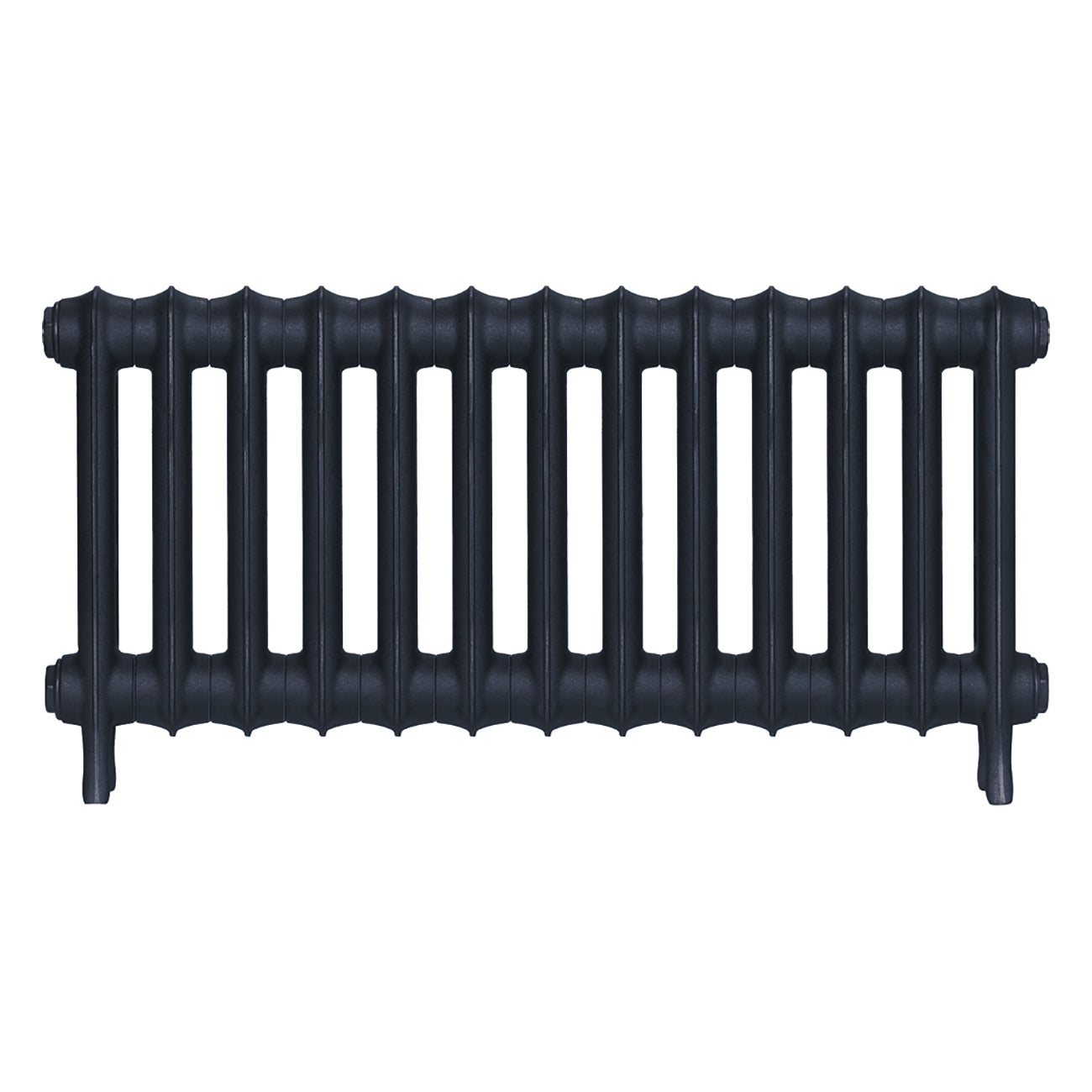 Emmeline III - Midnight Ink Cast Iron Column Radiator H416mm x W895mm 3 Column - Wall Hung