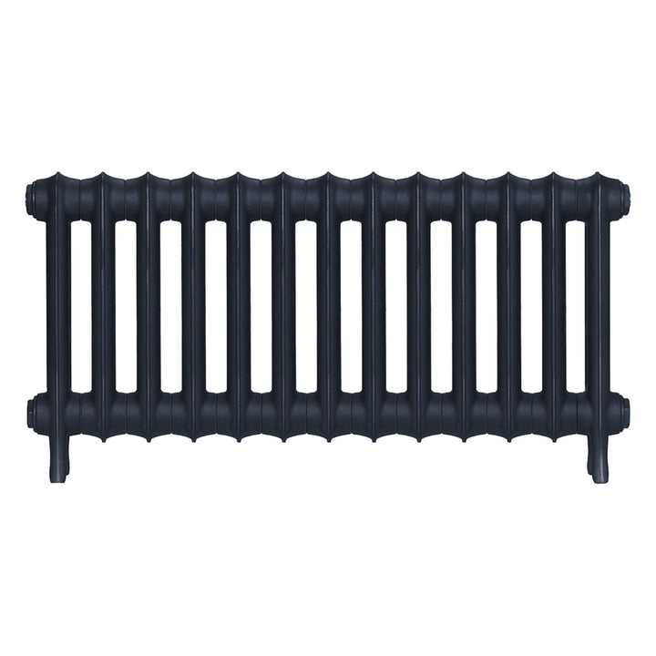 Emmeline III - Midnight Ink Cast Iron Column Radiator H416mm x W895mm 3 Column - Wall Hung