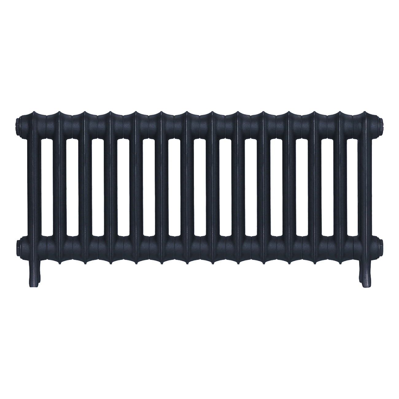 Emmeline III - Midnight Ink Cast Iron Column Radiator H416mm x W961mm 3 Column - Wall Hung