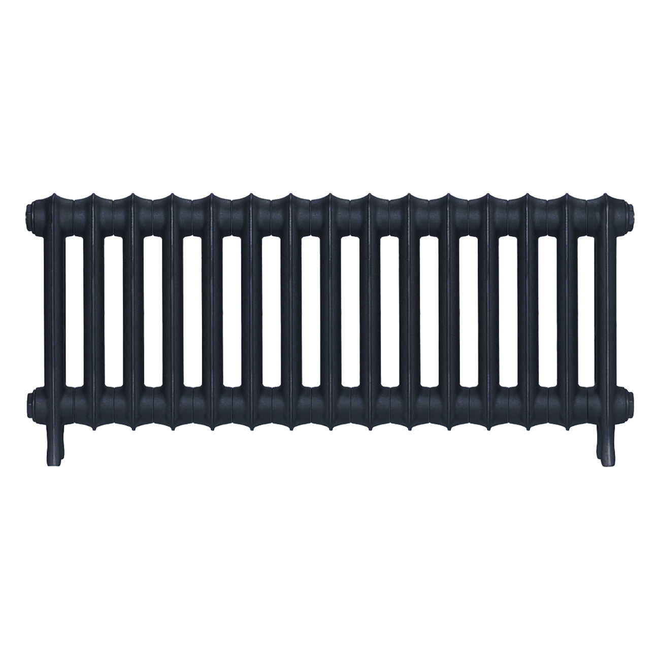 Emmeline III - Midnight Ink Cast Iron Column Radiator H416mm x W1028mm 3 Column - Wall Hung