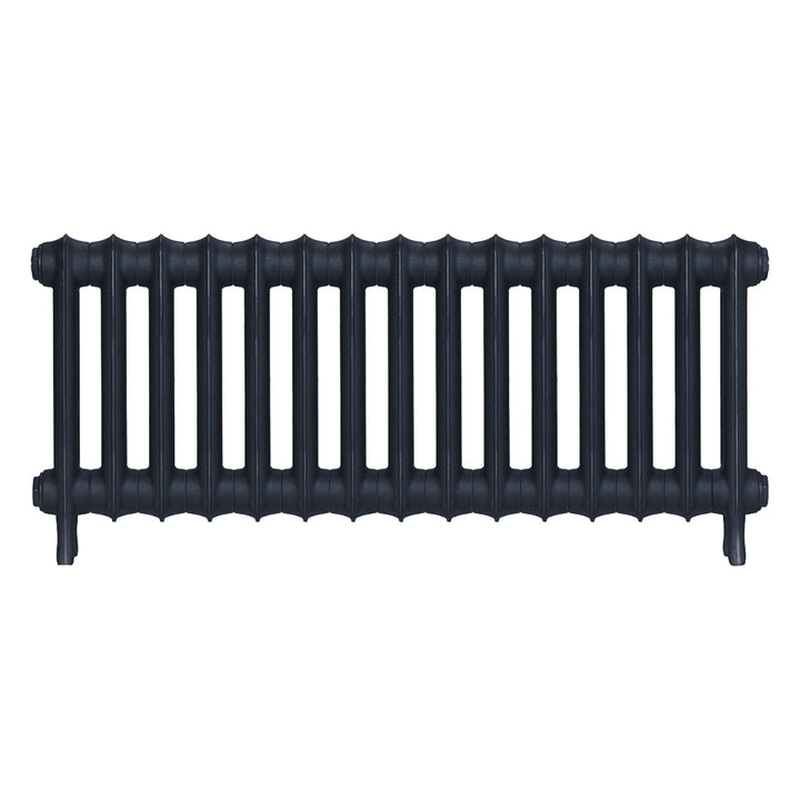 Emmeline III - Midnight Ink Cast Iron Column Radiator H416mm x W1028mm 3 Column - Wall Hung