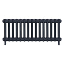 Emmeline III - Midnight Ink Cast Iron Column Radiator H416mm x W1028mm 3 Column - Wall Hung