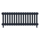Emmeline III - Midnight Ink Cast Iron Column Radiator H416mm x W1094mm 3 Column - Wall Hung