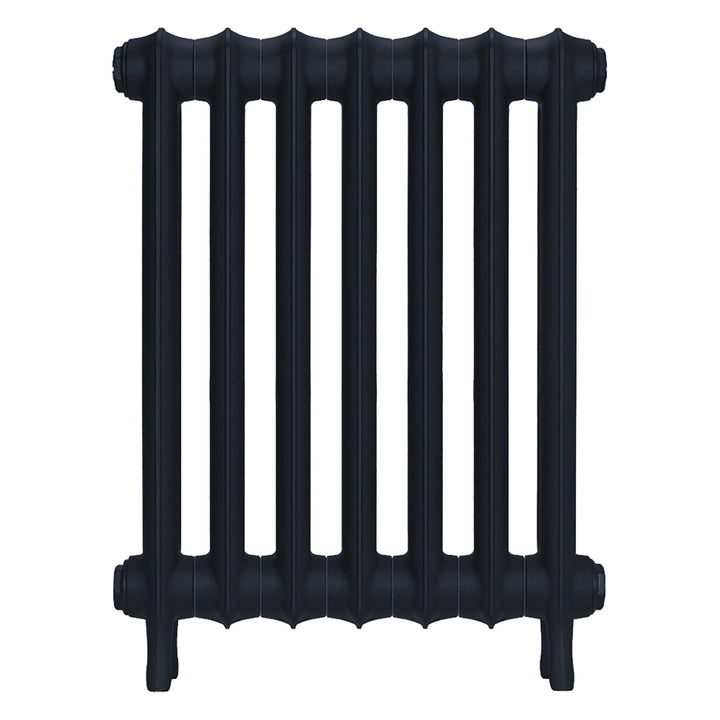 Emmeline III - Midnight Ink Cast Iron Column Radiator H616mm x W496mm 3 Column - Wall Hung