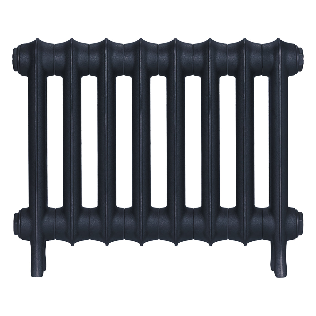 Emmeline III - Midnight Ink Cast Iron Column Radiator H416mm x W562mm 3 Column - Wall Hung