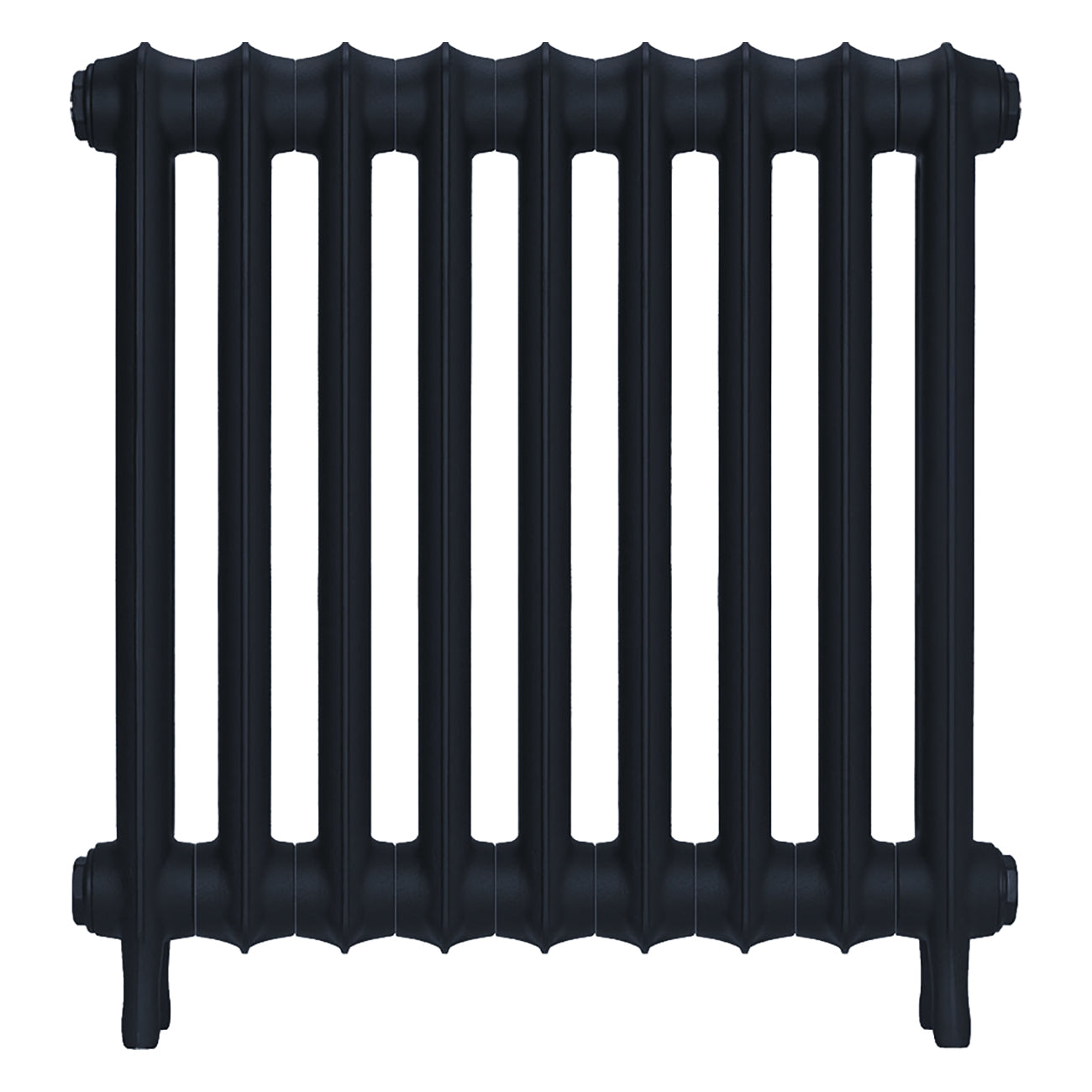 Emmeline III - Midnight Ink Cast Iron Column Radiator H616mm x W629mm 3 Column - Wall Hung