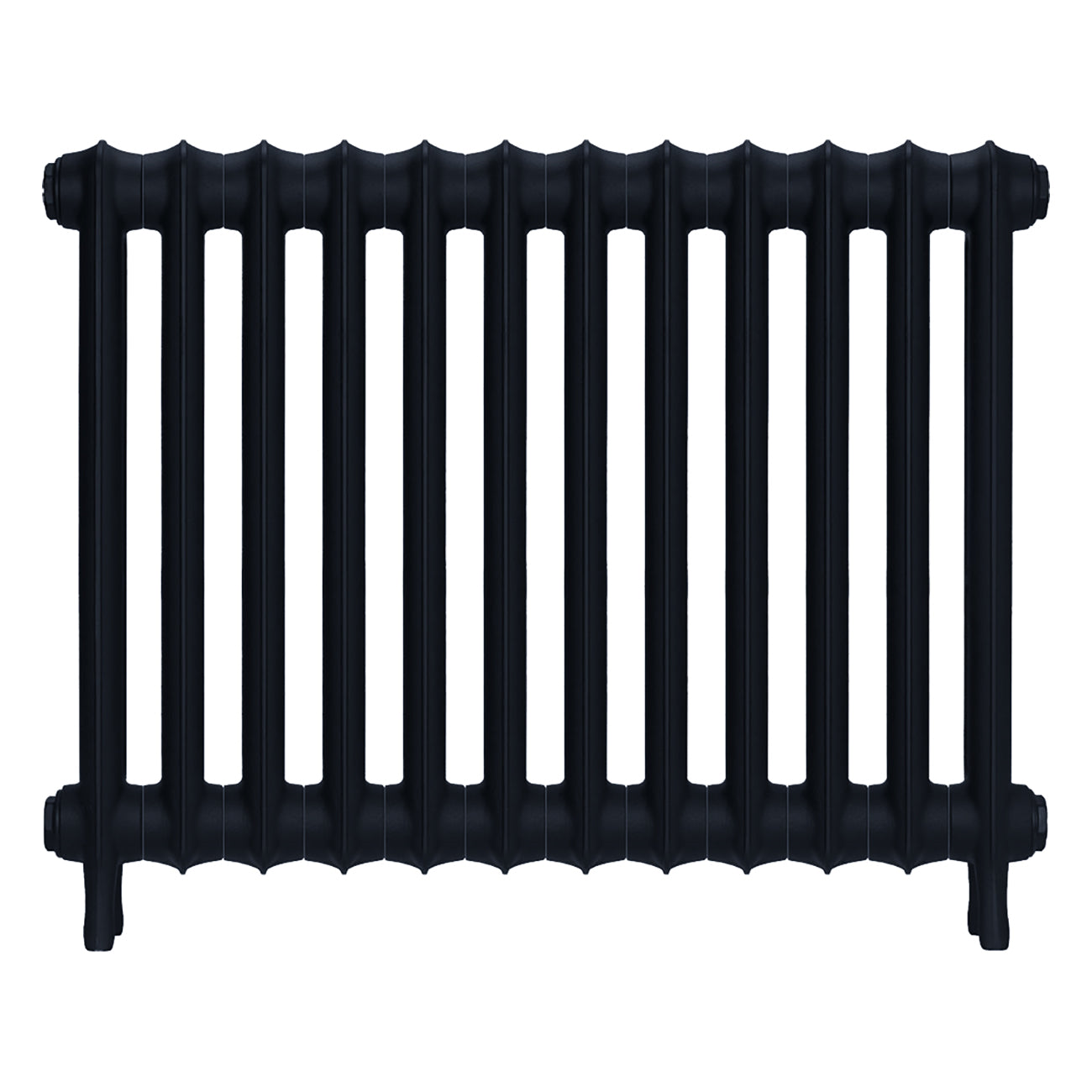 Emmeline I - Pencil Grey Cast Iron Column Radiator H607mm x W828mm 1 Column - Wall Hung