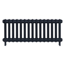 Emmeline I - Pencil Grey Cast Iron Column Radiator H407mm x W1028mm 1 Column - Wall Hung