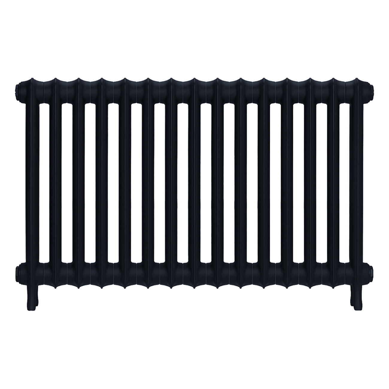 Emmeline I - Pencil Grey Cast Iron Column Radiator H607mm x W1028mm 1 Column - Wall Hung