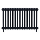 Emmeline I - Pencil Grey Cast Iron Column Radiator H607mm x W1028mm 1 Column - Wall Hung