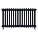 Emmeline I - Pencil Grey Cast Iron Column Radiator H607mm x W1094mm 1 Column - Wall Hung