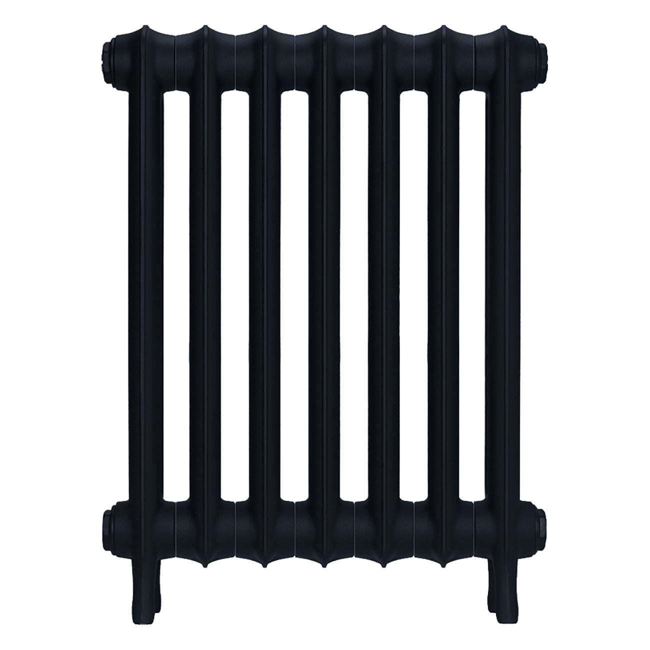 Emmeline I - Pencil Grey Cast Iron Column Radiator H607mm x W496mm 1 Column - Wall Hung