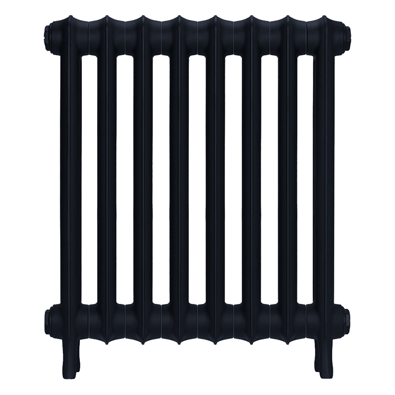 Emmeline I - Pencil Grey Cast Iron Column Radiator H607mm x W562mm 1 Column - Wall Hung