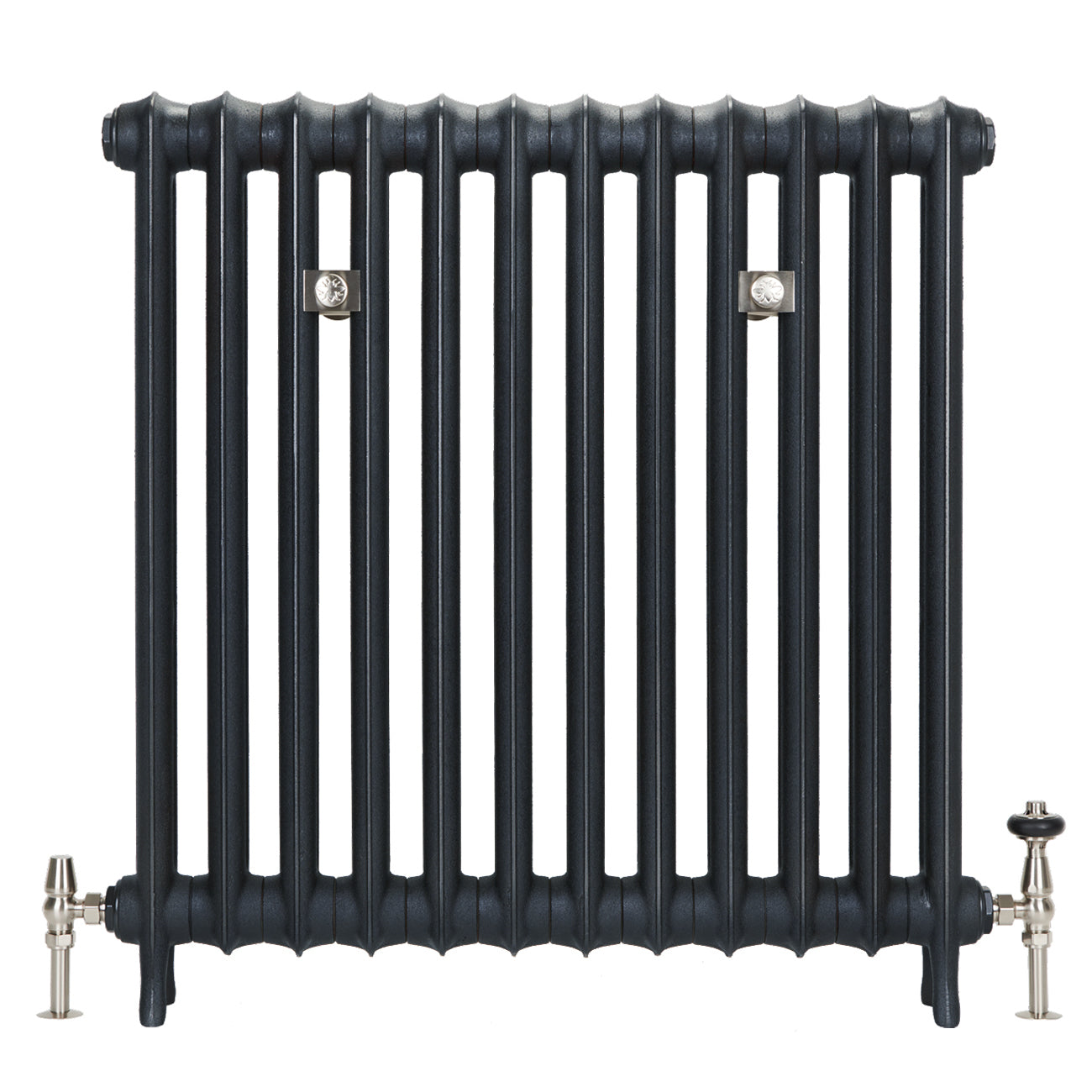 Emmeline I - Pencil Grey Cast Iron Column Radiator H865mm x W296mm 1 Column - Floor Standing