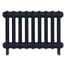 Emmeline I - Pencil Grey Cast Iron Column Radiator H407mm x W629mm 1 Column - Wall Hung
