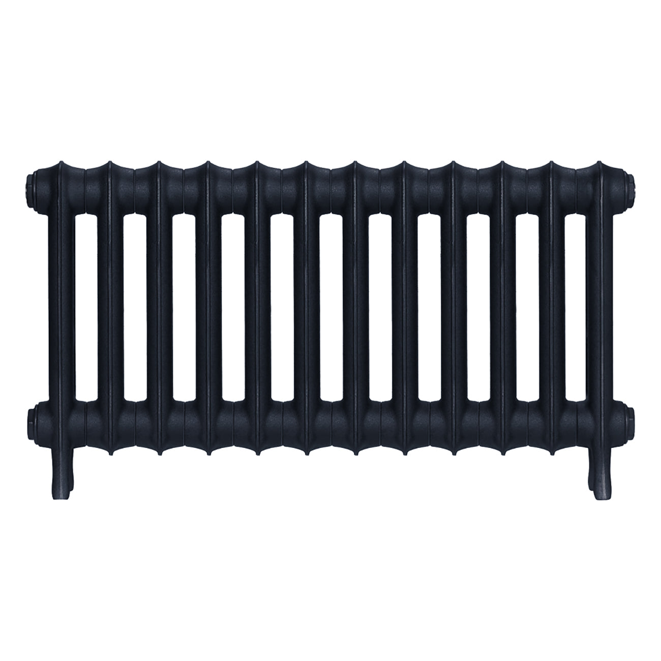 Emmeline II - Pencil Grey Cast Iron Column Radiator H413mm x W828mm 2 Column - Wall Hung