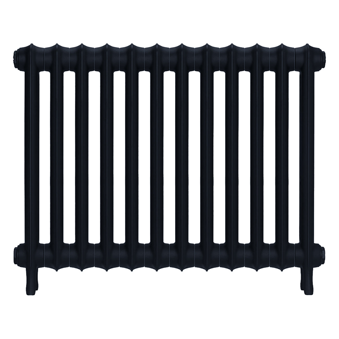 Emmeline II - Pencil Grey Cast Iron Column Radiator H613mm x W828mm 2 Column - Wall Hung