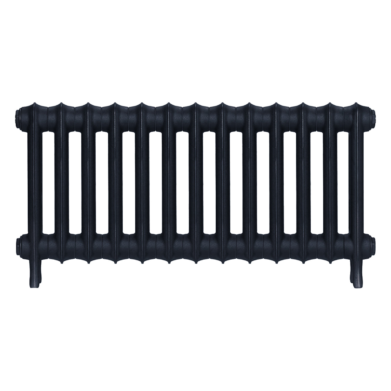 Emmeline II - Pencil Grey Cast Iron Column Radiator H413mm x W895mm 2 Column - Wall Hung